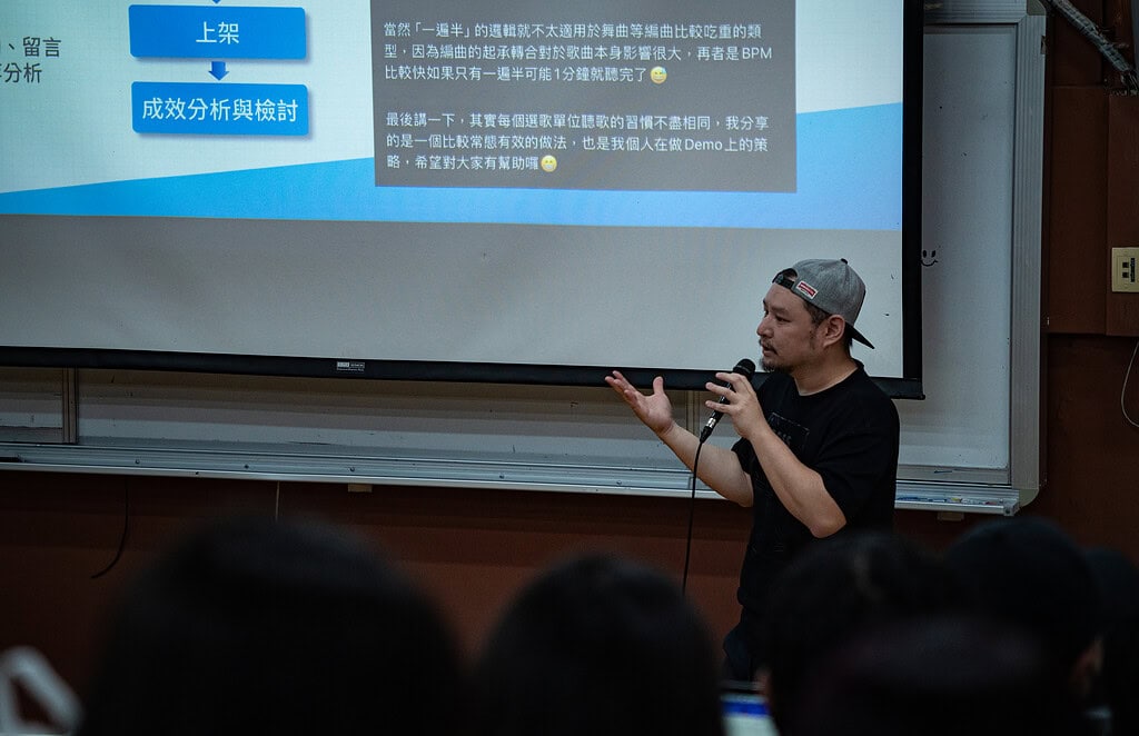 只要站對位置,每個人都能找到一條屬於自己的路|專訪音樂製作人 廖晉儀 LIAOBOY 6 LIAOBOY 講座@銘傳大學