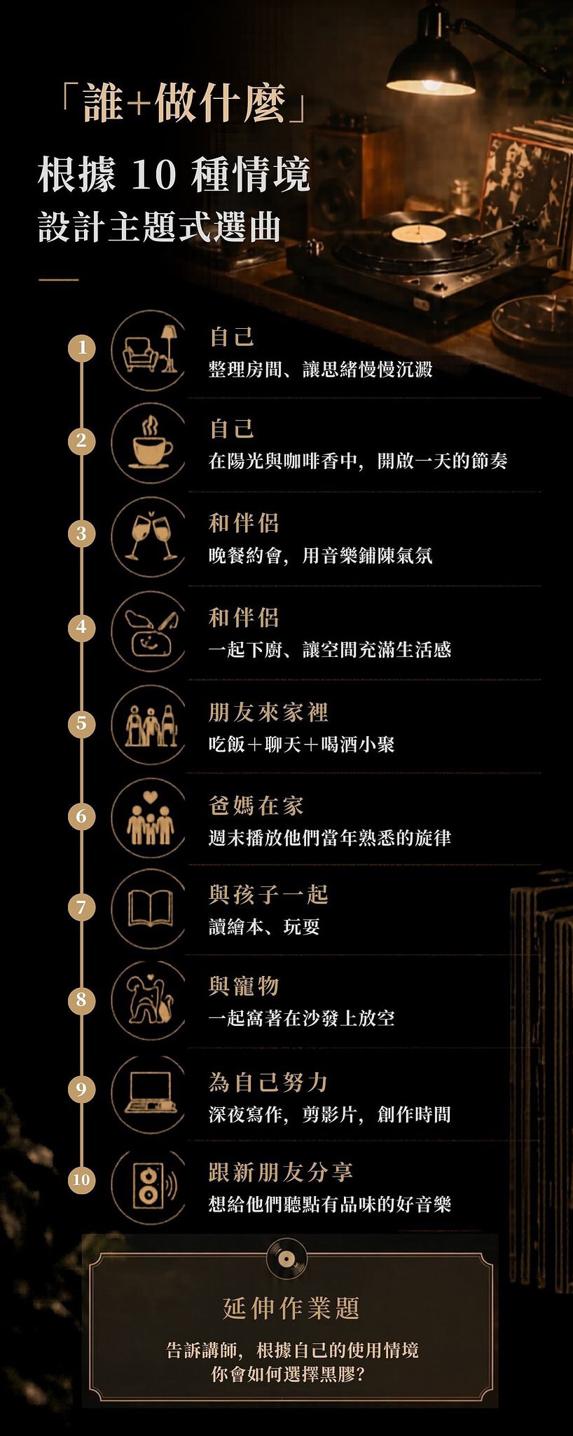 黑膠入門全攻略｜耳機狗設計創辦人從零開始帶你進入黑膠世界 應用場景Ver2